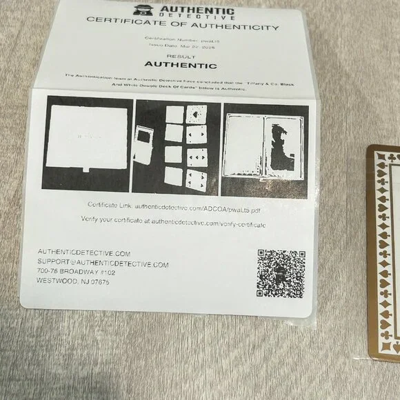 Tiffany & Co. Playing Card, King of Spades, Authentic - Picture 3 of 4